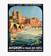 Avignon, French Travel Poster Photographic Print