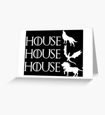 Game of Thrones - Stark - Targaryen - Lannister Greeting Card