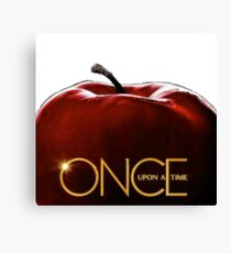 Once upon a time apple Canvas Print