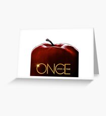 Once upon a time apple Greeting Card