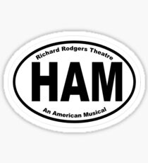 Hamilton Oval Sticker Sticker
