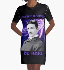 Nikola Tesla two Graphic T-Shirt Dress