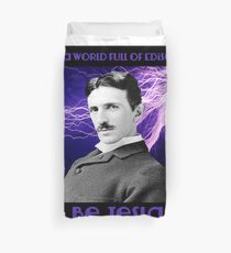 Nikola Tesla two Duvet Cover