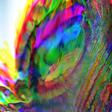 Artwork thumbnail, Abstract Peacock Feather by Risingphx