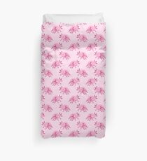 Pink Albino Axolotl Pattern Duvet Cover