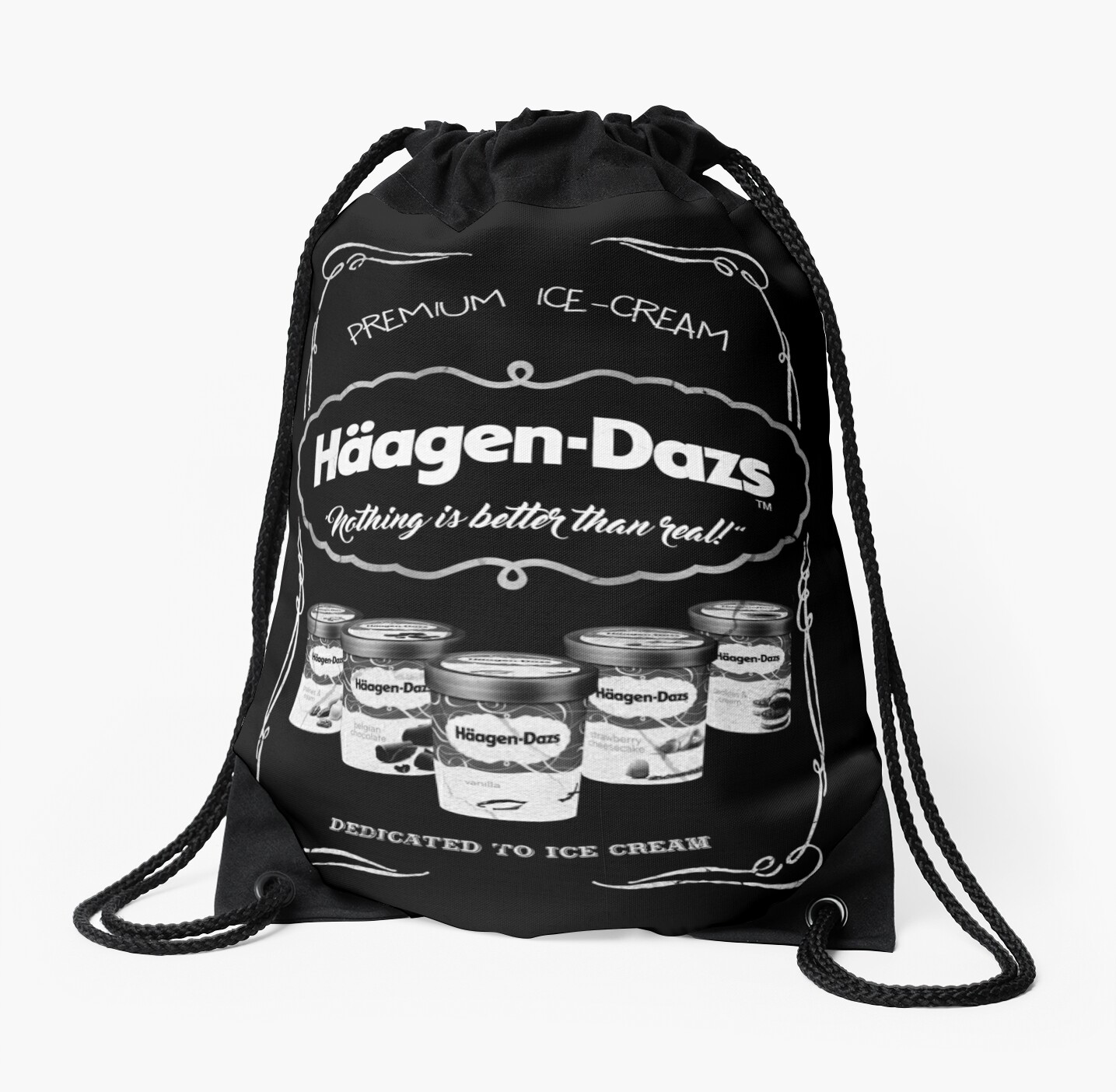 "Haagen Dazs Ice Cream" Drawstring Bag by TATSUHIRO ...