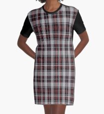 01821 Buildbase Tartan Graphic T-Shirt Dress