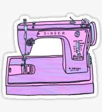 purple singer sewing machine Sticker