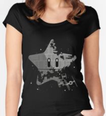 Super Death Star Women's Fitted Scoop T-Shirt