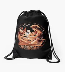 Achilles & Patroclus Red Figure Drawstring Bag