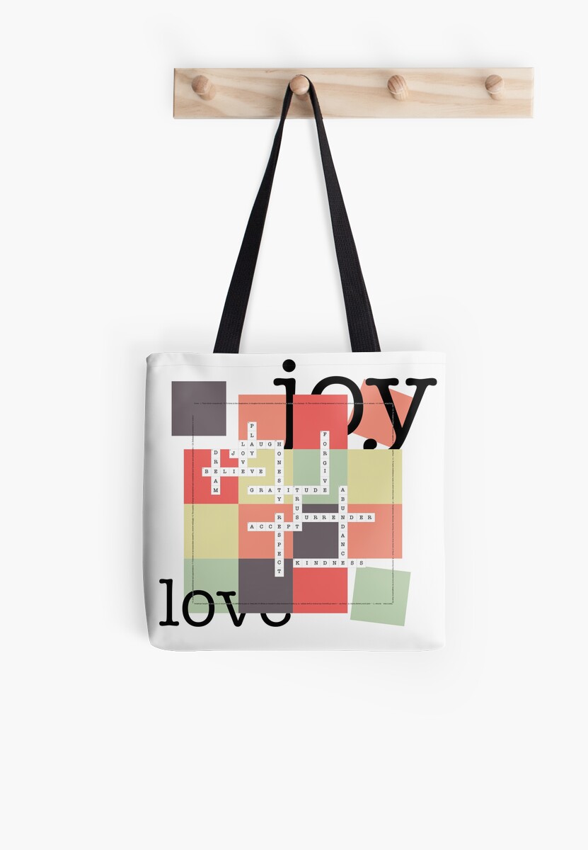 "A Crossword Puzzle - Life's To Do's and To Have's" Tote Bag by