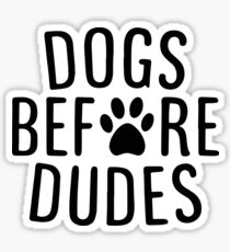 Pegatina Perros antes que tipos
