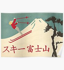 Ski Fujisan (Berg Fuji, Japan) Poster