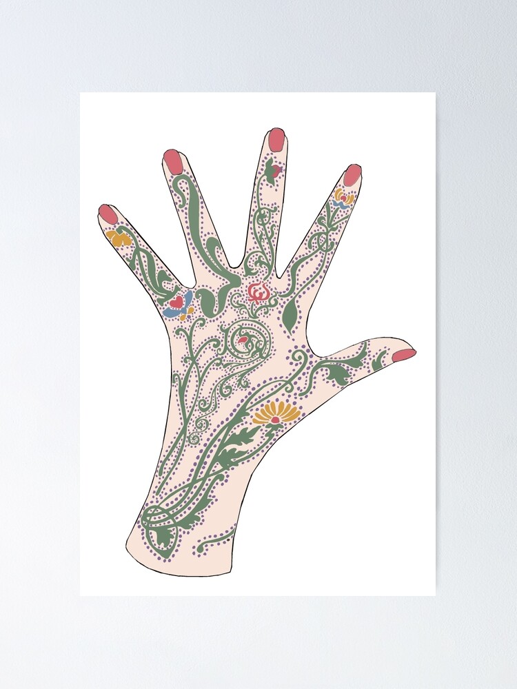 Art Nouveau Mehndi Hand