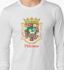 Feliciano Shield of Puerto Rico Long Sleeve T-Shirt