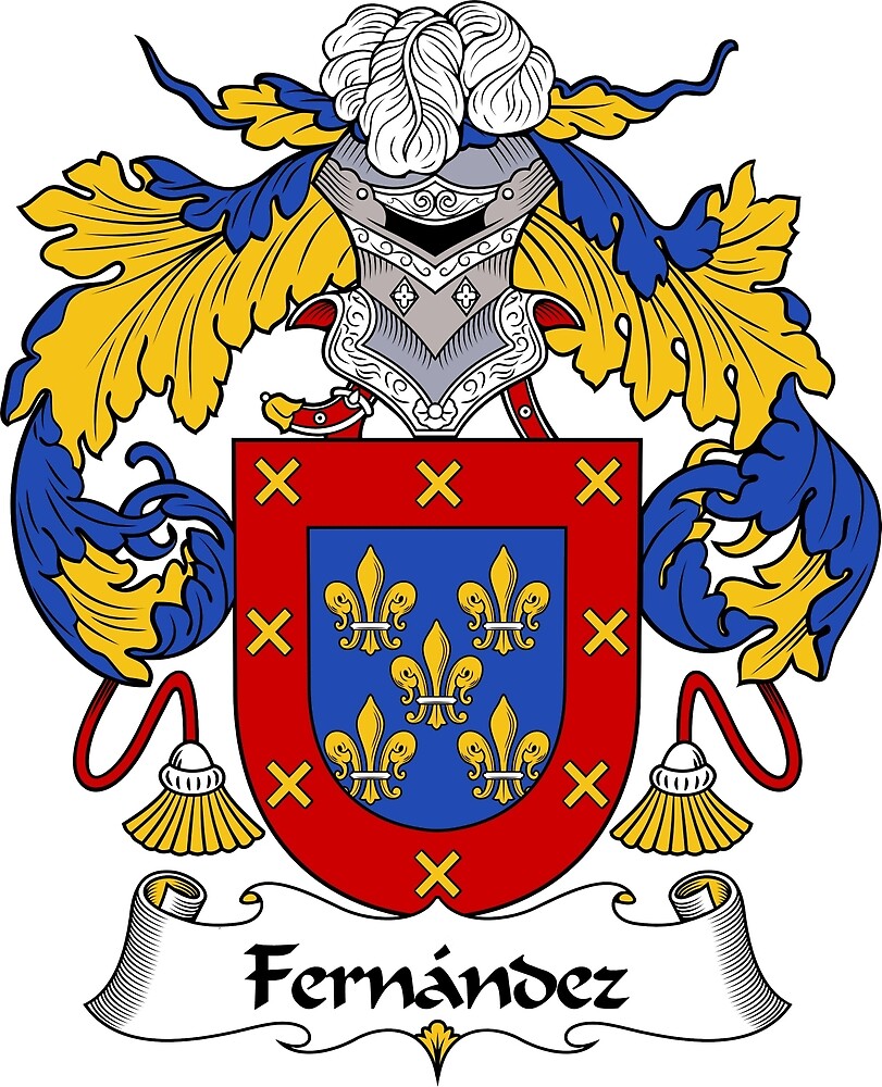 fernandez-coat-of-arms-family-crest-by-william-martin-redbubble