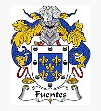Fuentes Coat of Arms/Family Crest Photographic Print