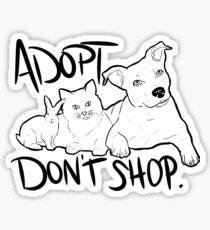 Adopt Don't Shop Sticker
