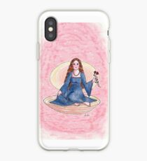 Girl in a clamshell iPhone Case