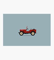 Jeep Willys CJ2A Photographic Print