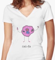 Let me take a Cell-fie Women's Fitted V-Neck T-Shirt