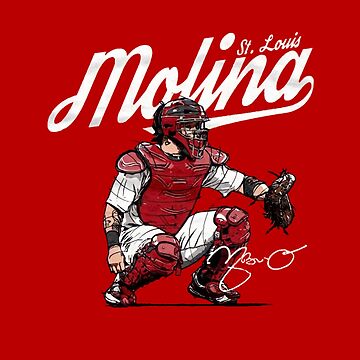 Yadier Molina of the St. Louis Cardinals Illustration Kids T-Shirt for  Sale by A D J