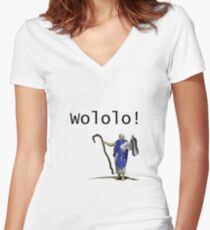 Wololo - Age of Empires II Women's Fitted V-Neck T-Shirt