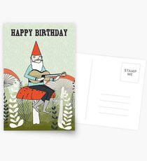 Postales Happy Birthday - Gnome Plays Guitar