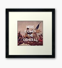 Here Comes the General - George Washington Framed Print