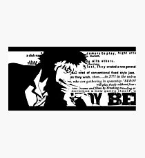 Spike Cowboy bebop White Photographic Print
