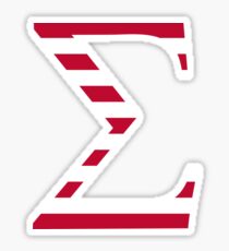 Stripes Sigma Sticker