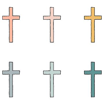 Christian Cross Sticker Pack | Sticker