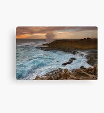 Quobba Blow Hole Canvas Print