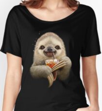 SLOTH & SOFT DRINK Women's Relaxed Fit T-Shirt