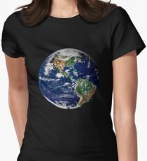 Earth from Space Women's Fitted T-Shirt