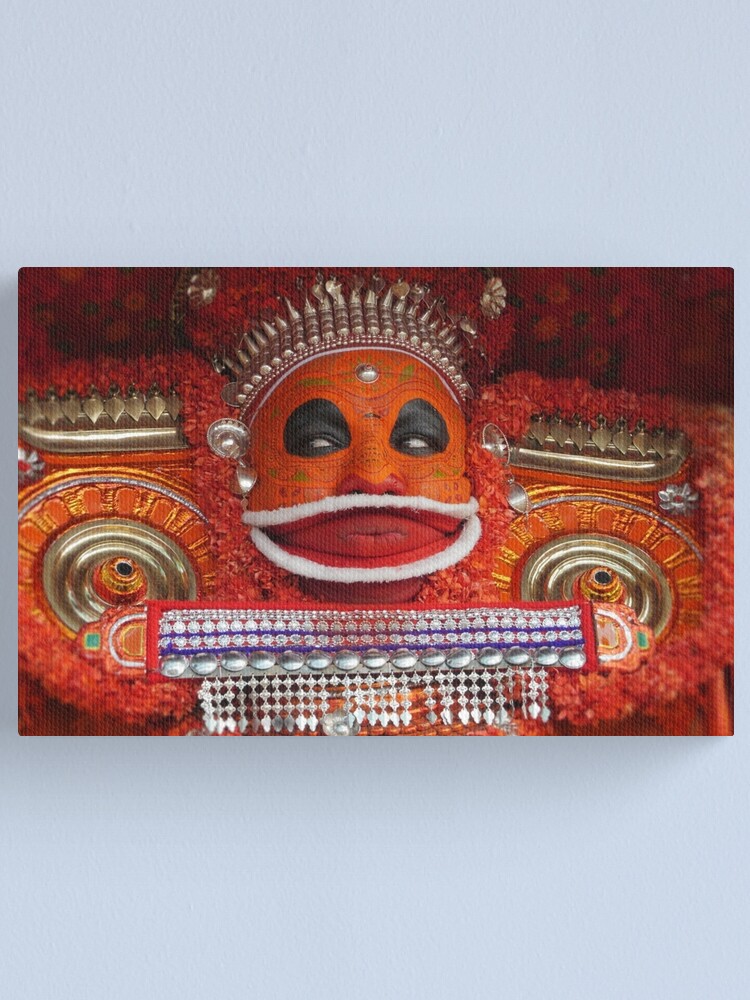 Alternate view of the theyyam dancer Canvas Print