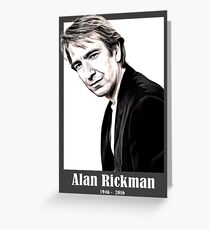 alan rickman Greeting Card