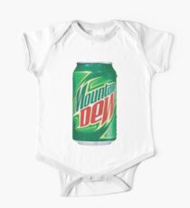 Body de manga corta para bebé Mountain Dew puede