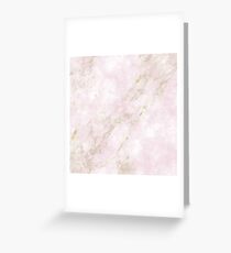 Rose Gold Marble Greeting Card