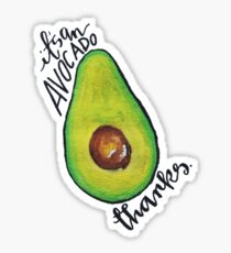 Pegatina es un aguacate