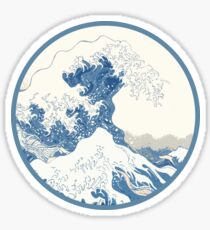 distorted wave Sticker