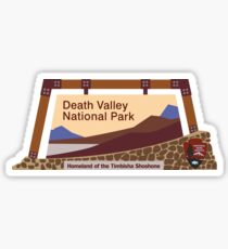 Pegatina Signo del Parque Nacional Death Valley, CA & NV, Estados Unidos
