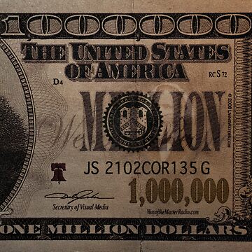 1 million dollar bill Poster for Sale by Dimo Petrov