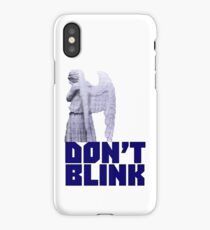 dont blink. iPhone Case/Skin