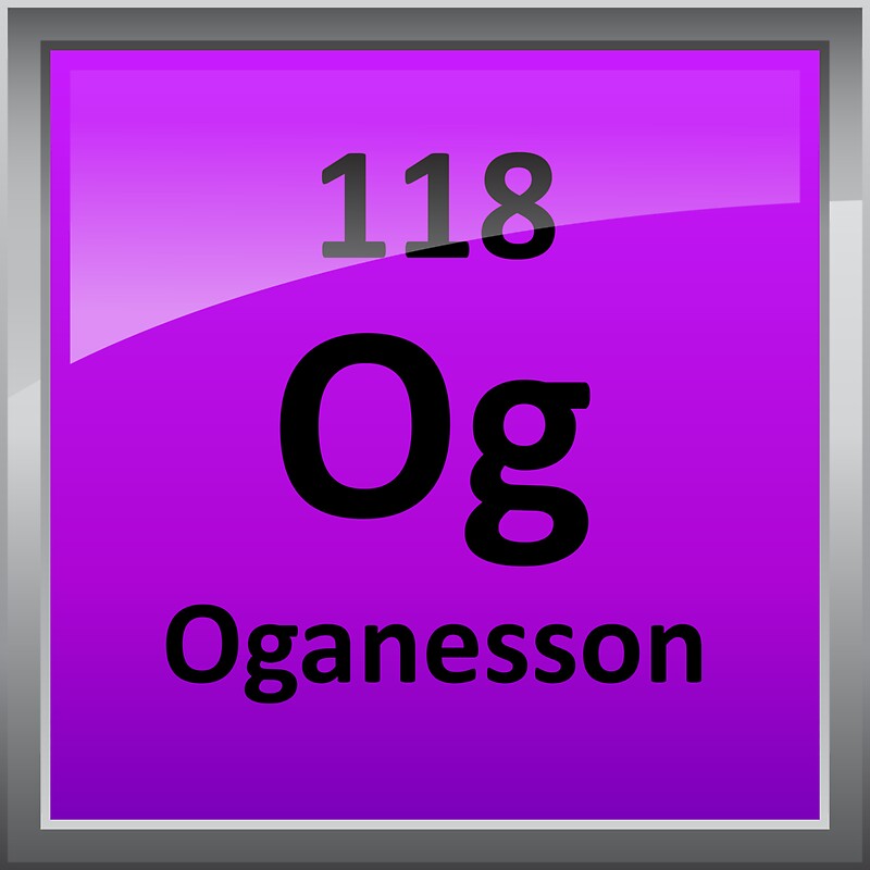 Oganesson Element 118 Periodic Table Symbol Stickers By Sciencenotes Redbubble 4373