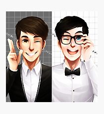 Dan & Phil - Black & White Photographic Print