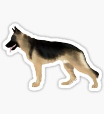 German Shepherd: Tan & Black Sticker