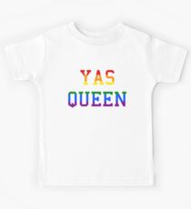 Yas queen rainbow Kids Tee