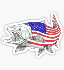 American Steel Head Salmon Sticker