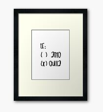Te amo tequila Framed Print